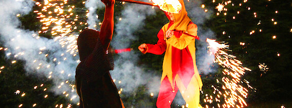 medieval fire show hire uk