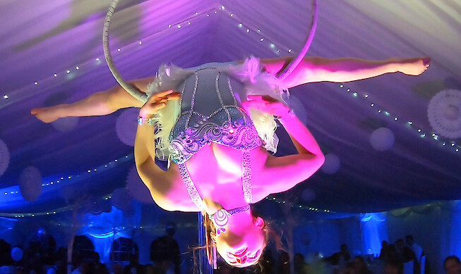aerial hoop performer hire uk