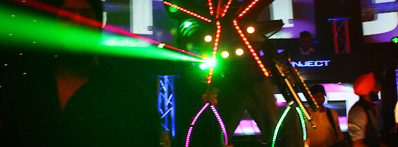 asian wedding laser robot