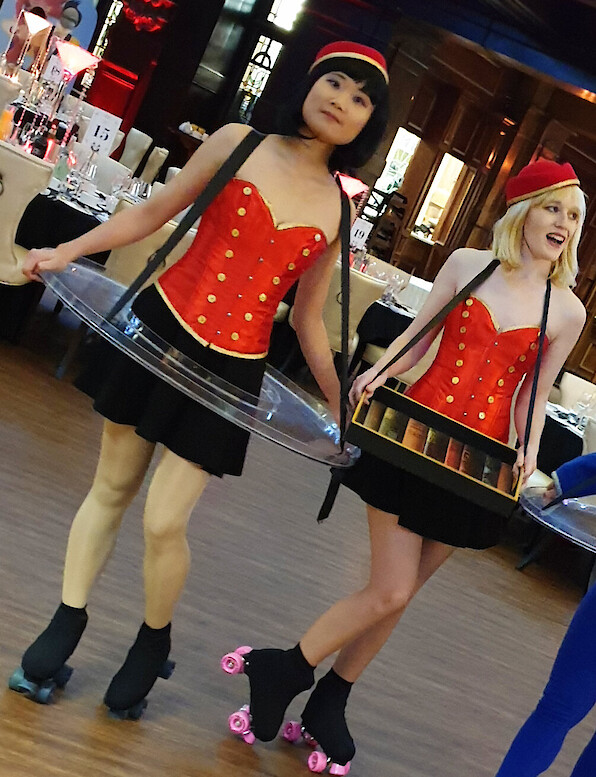 vintage usherette roller skaters hire