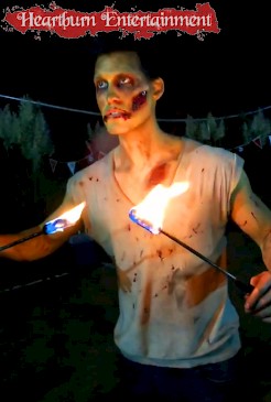 zombie fire show performers