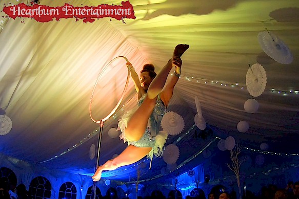 manchester freestanding aerial hoop performer