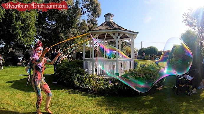 hire bubble performers uk