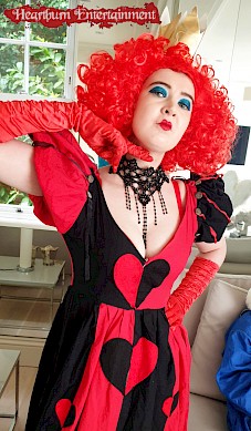 alice in wonderland themed performers hire bristol