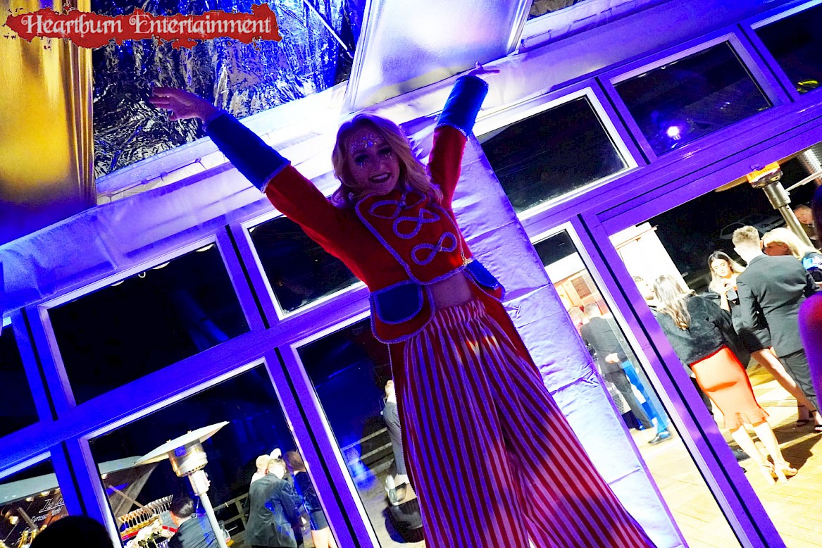 hire circus stilt walker