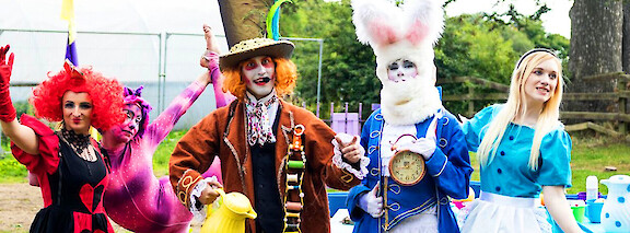 hire alice in wonderland pantmine