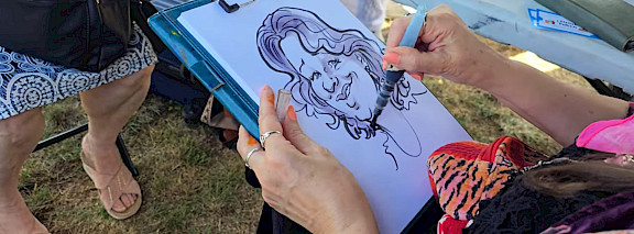 hire caricature artist uk